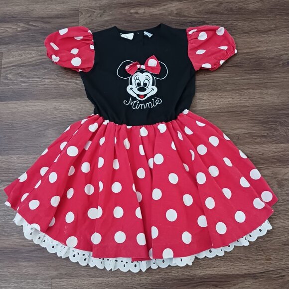 Vintage Disney Kids Minnie Mouse Halloween Dress Up 6 DAMAGE READ - Picture 1 of 9